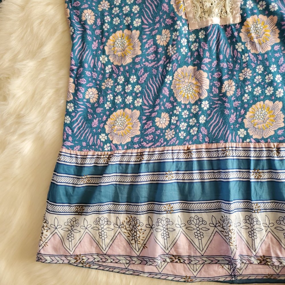 Free People Sweet Poland Boho Peasant Tunic Top XS - Picture 9 of 16